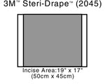 Incise Drape, Overall 23" x 17", Incise 19" x 17" 2045-40
