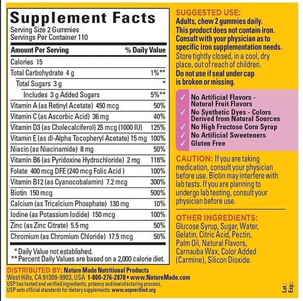 Nature Made Multivitamin for Her Gummies, 220 ct. 299510-1