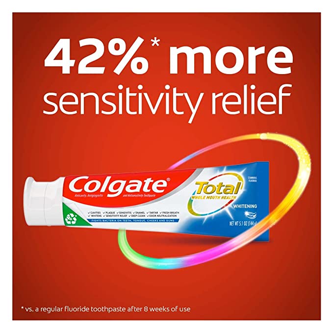Colgate Total Whitening Toothpaste Gel, 5 pk./ 6 oz. 267368