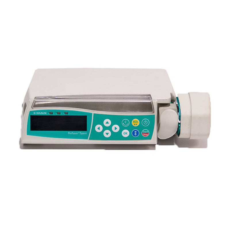 Syringe Infusion Pump Perfusor Space Ni-MH, Lithium Ion Battery NonWireless 3 to 60 mL Syringe 0.01 to 99.99 mL/h in stages from 0.01 mL/h100.0 – 999.9 mL/h in stages from 0.1 mL/h 638-002