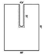 Surgical Drape Large Impervious Split Drape 60 W X 81 L Inch Sterile 89333