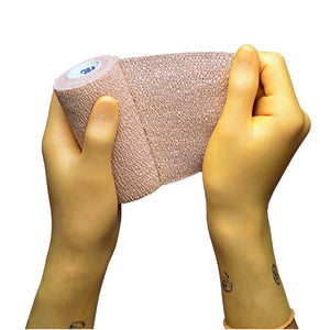 Self-Adherent Wrap, 4" x 5 yds, Tan 1584-18