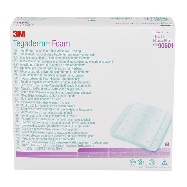 3M | Non-Adhesive Foam Dressing, 4" x 4" | 90601-10