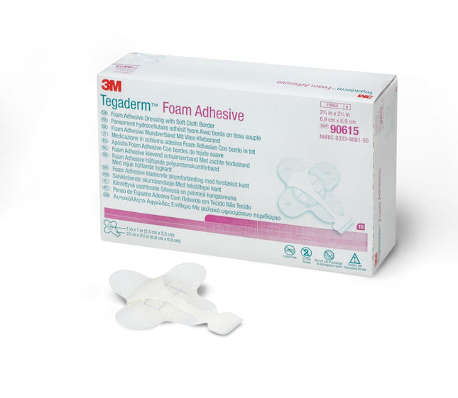 3M | Foam Adhesive Dressing, Mini Wrap, 2 ¾" x 2 ¾" | 90615-10