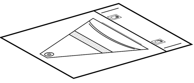 Telemetry Pouch Standard Size, Chest and Neck Straps, NonWoven Material, Velcro® Closures, Blue with White Straps, Lightweight Telemetry Unit 71825