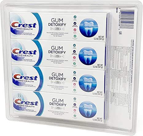 Crest Gum Detoxify Deep Clean Toothpaste, 4 ct. 267234