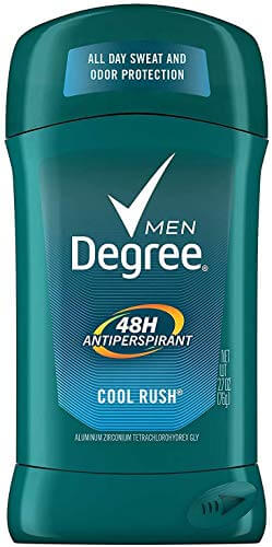 Degree Men Dry Protection Antiperspirant, Cool Rush 2.7 Oz - Pack of 5 - Packaging May Vary 311825