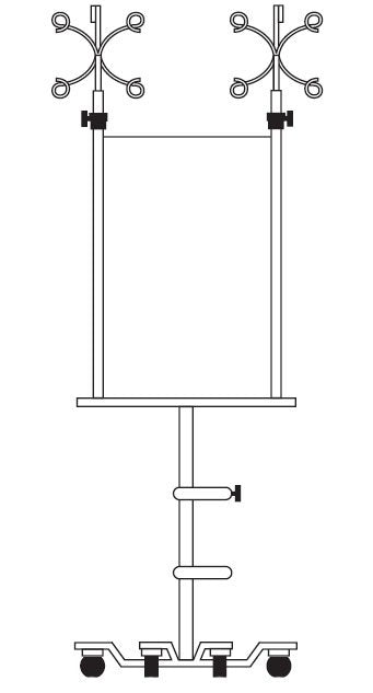 B. Braun Medical | Infusion Pump Stand 4 Device 6-Leg | N7517