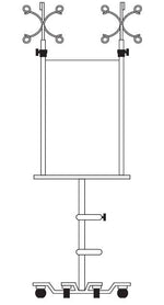 Infusion Pump Stand 4 Device 6-Leg N7517