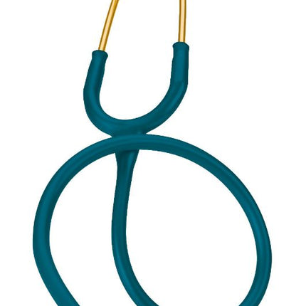 Pediatric Stethoscope, 28", Rainbow Finish Chestpiece, Caribbean Blue Tubing | 2153 | SurgiMac