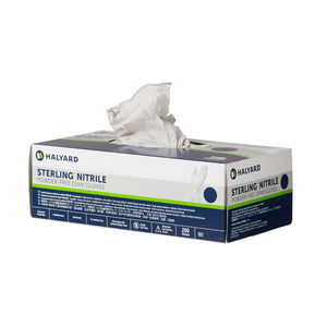 Exam Glove STERLING NonSterile Nitrile Standard Cuff Length Textured Fingertips Gray Chemo Tested 50705-200