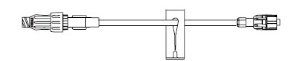 B. Braun Medical | IV Extension Set Caresite Needle-Free Port Standard Bore 6 Inch Tubing Without Filter Sterile | 470108