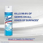 Lysol Disinfectant Spray, Sanitizing and Antibacterial Spray, Crisp Linen, 19 fl Oz 259737-1