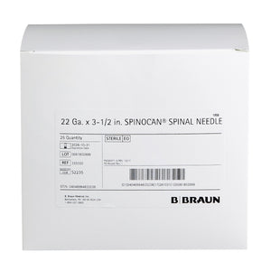 Spinal Needle Spinocan 3-1/2 Inch 22 Gauge Quincke Style 333320-25
