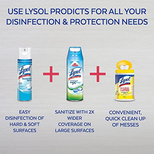 Lysol Disinfectant Spray, Sanitizing and Antibacterial Spray, Crisp Linen, 19 fl Oz 259737-1