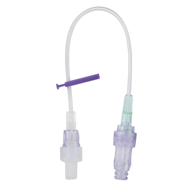IV Extension Set Caresite Needle-Free Port Small Bore 8 Inch Tubing Without Filter Sterile 470100-100