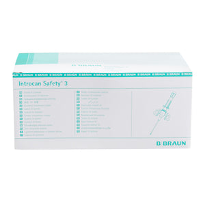 Closed IV Catheter Introcan Safety 3 24 Gauge 0.75 Inch Sliding Safety Needle 4251127-02-50