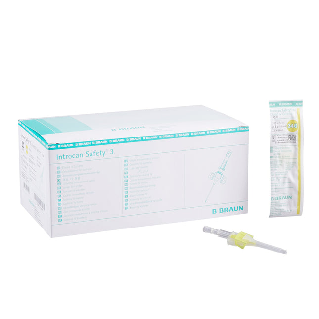 B. Braun Medical | Closed IV Catheter Introcan Safety 3 24 Gauge 0.75 Inch Sliding Safety Needle | 4251127-02-50