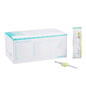 Closed IV Catheter Introcan Safety 3 24 Gauge 0.75 Inch Sliding Safety Needle 4251127-02-50