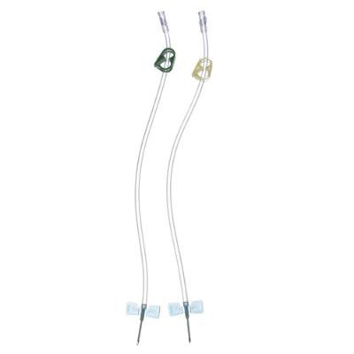 Arteriovenous Fistula Needle Buttonhole AVF 14 Gauge 1 Inch 12 Inch Tubing Without Port BH-2004PE