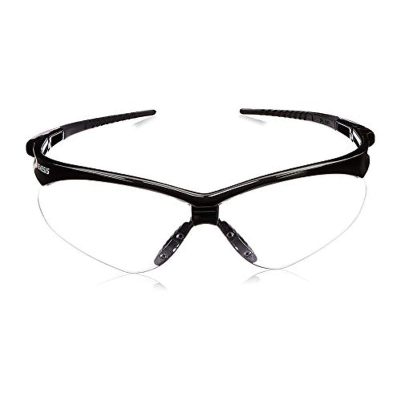 Safety Glasses Jackson Safety Nemesis Wraparound Clear Tint Polycarbonate Lens Black Frame 25676
