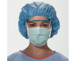 Surgical Mask FluidShield Anti-fog Foam Pleated Tie Closure Green NonSterile ASTM Level 1 Adult 28806