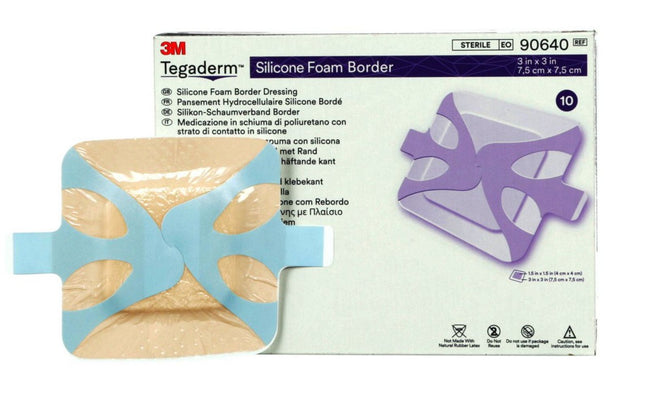 3M | Foam Border Dressing, 3" x 3" | 90640-10