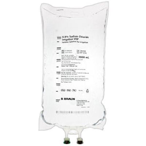 Irrigation Solution 0.9% Sodium Chloride Not for Injection Flexible Bag 3,000 mL R8206-4
