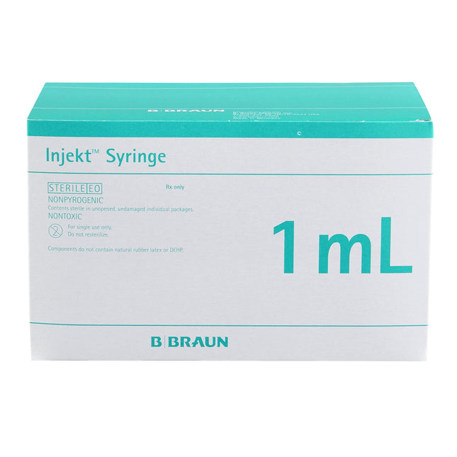 B. Braun Medical | General Purpose Syringe Injekt 1 mL Luer Slip Tip Without Safety | 9166017V-02-100