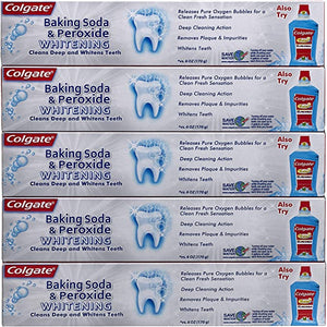 Colgate Baking Soda and Peroxide Whitening Toothpaste, 5 pk./8 oz. 63412