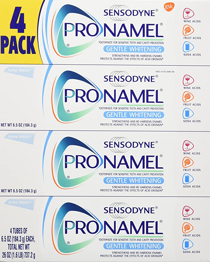 Sensodyne Pronamel Gentle Whitening Fluoride Toothpaste, 4 ct. 253780