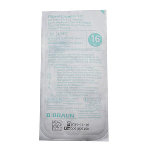 IV Extension Set Filterflow Needle-Free Port 16 Inch Tubing 1.2 micron filter Sterile 470117