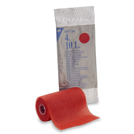 Soft Casting Tape, Red, 4" x 4 yds | 82104R-10 | SurgiMac