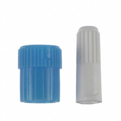 Luer Lock Caps Blue Male / White Female