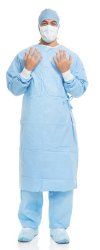 Surgical Gown with Towel Aero Blue Blue Sterile AAMI Level 3 Disposable 41724