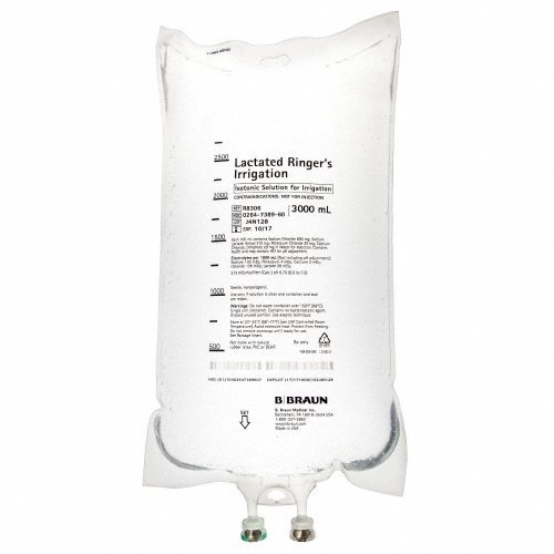 B. Braun Medical | TITAN XL Irrigation Solution Lactated Ringer's Solution Not for Injection Flexible Bag 3,000 mL | R8306