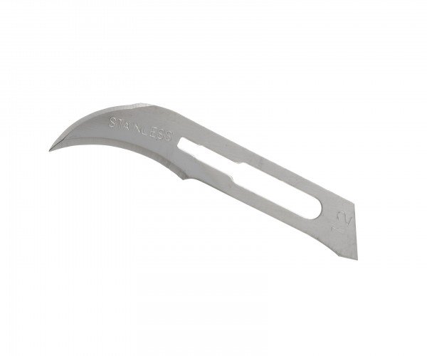 Surgical Blade Glassvan Carbon Steel No. 12B Sterile Disposable Individually Wrapped 2001T-12B