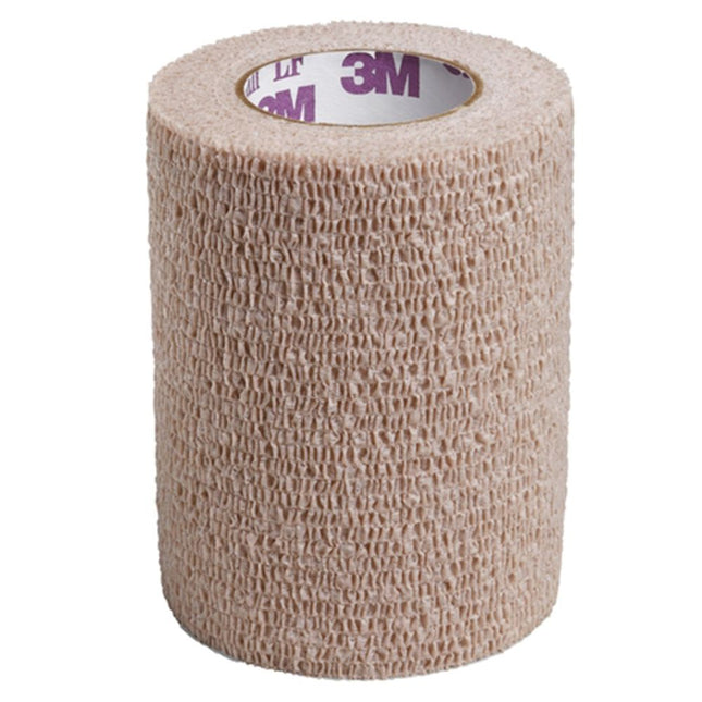 3M | Self-Adherent Wrap with Hand Tear, Latex Free (LF), 2" x 5 yds (fully stretched), Tan | 2082S