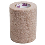 Self-Adherent Wrap with Hand Tear, Latex Free (LF), 2" x 5 yds (fully stretched), Tan 2082S