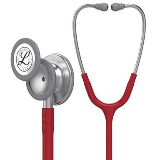 3M | Stethoscope, Standard-Finish Chestpiece, Burgundy Tube, 27" | 5627