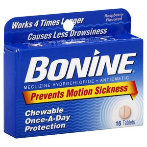 Nausea Relief Bonine® 25 mg Strength Chewable Tablet 8 per Box 65197027508