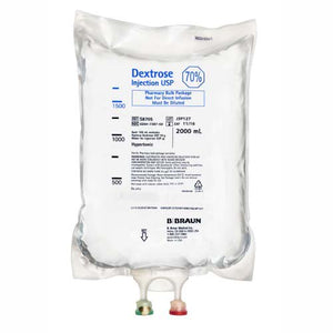 Caloric Agent Dextrose / Water 70% IV Solution Pharmacy Bulk Package 2,000 mL S8705