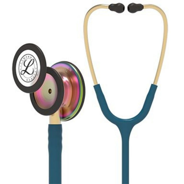 3M | Stethoscope, Rainbow Finish, Caribbean Blue Tube, 27" | 5807