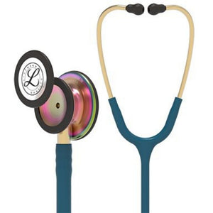 Stethoscope, Rainbow Finish, Caribbean Blue Tube, 27" 5807