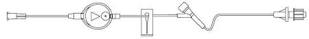 IV Extension Set FilterFlow 7 Inch Tubing With Filter 473061