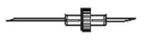 Transfer Needle 17 Gauge 1-1/4 Inch, 3/4 Inch Double End 415017