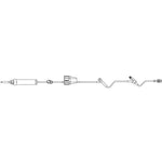 Primary IV Administration Set BBraun Gravity 2 Ports 20 Drops / mL Drip Rate 15 Micron Filter 89 Inch Tubing Solution 375173