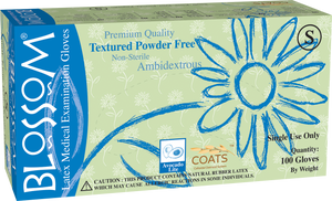 Blossom Latex Powder Free Textured Exam Gloves with C.O.A.T.S. BM 68895-C-LTX-PF-2