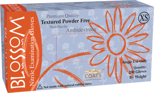 Blossom Nitrile Powder Free Textured Exam Gloves with C.O.A.T.S. BM 44895-C-NIT-PF-2