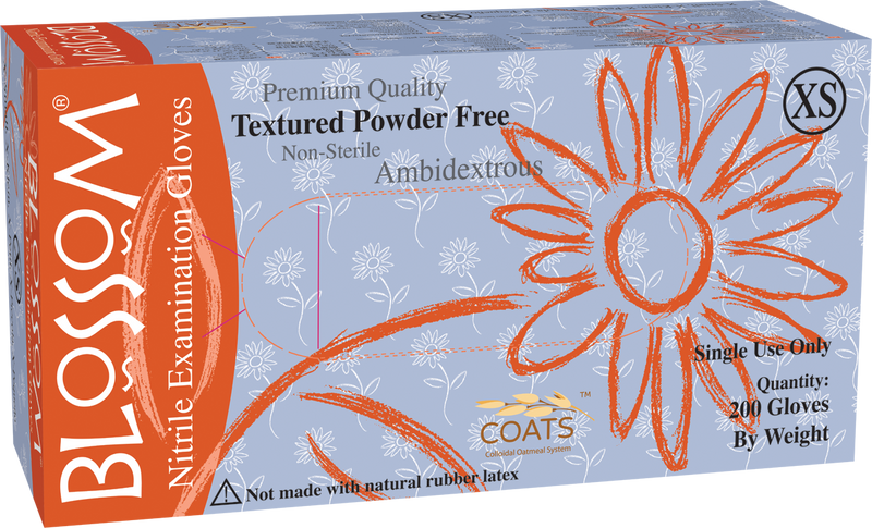 Blossom Nitrile Powder Free Textured Exam Gloves with C.O.A.T.S. BM 44895-C-NIT-PF-2